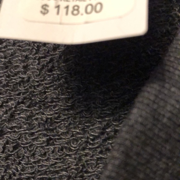 NWT Michael Stars Oxide Camila Crop V-Neck Sweatshirt - Picture 5 of 7